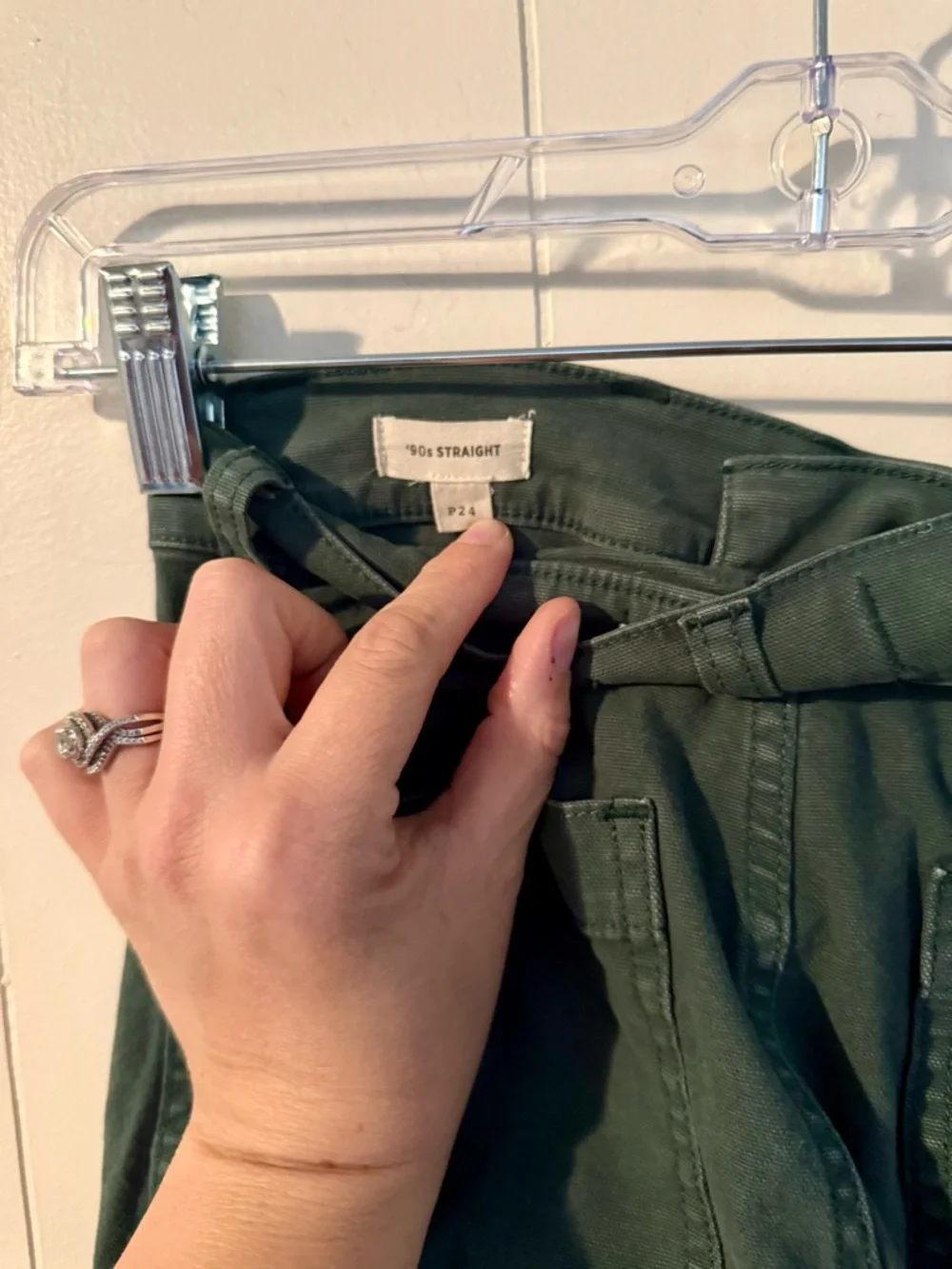 Madewell Dark Olive Green Utility Cargo Pants - Picture 9 of 9